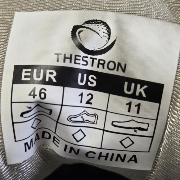 Thestron White Golf Sneakers -Spike Spikeless, Waterproof, Faux Leather Size 12 - Picture 14 of 14